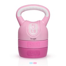 Yes4All adjustable kettlebell Pink Kettlebell Sets for Home Gym 5lb - 12lb Adjus - £43.87 GBP