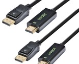 4K Displayport To Hdmi Cable 10Ft 2-Pack, Display Port Dp To Hdmi Adapte... - $43.99