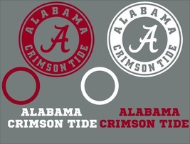 Alabama Cornhole Set of 8 Vinyl Decal Stickers Crimson Tide University Bean Bag - £24.59 GBP