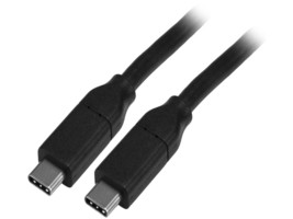 StarTech.com USB2C5C4M Black USB-C Cable with Power Delivery (5A) - USB 2.0 - US - £57.54 GBP