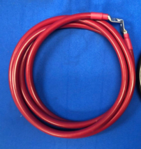 All Flex Battery Cable 1/0 AWG 3/8 Lugs Both Ends, 10&#39; Red - £38.93 GBP