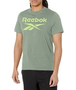 Reebok Men&#39;s Standard Big Logo Tee, Harmony Green, Small - £16.55 GBP+