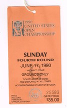1990 US Open Golf Ticket Stub 4th Tournament Round Sunday 6 17 90 Hale Irwin Win - £192.94 GBP