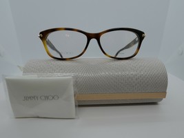 Jimmy Choo JC 161 (O5L) Soft Tortoise 54 x 15 140 Eyeglass Frames - $63.95