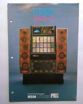 NSM 240- I Jukebox FLYER Original Phonograph Music Promo Color Foldout Artwork - $20.90