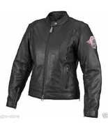 River Road Biker Girl Premium leather Skull Graphix motorcycle Jacket small - £69.27 GBP