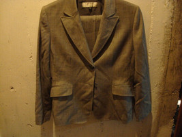 Tahari Arthur S Levine Pant Suit Womens SZ 12 P GRAY - £9.84 GBP