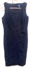 Ann Taylor 4P Dark Blue Pencil Sheath Lined Sleeveless Dress - $19.80