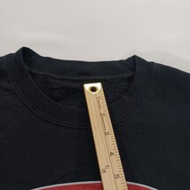 During Men's Black Long Sleeve Pullover Graphic Sweatshirt Measured Chest 46" image 3