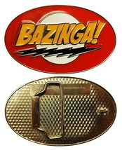 The Big Bang Theory TV Series Bazinga! Logo Enamel Metal Belt Buckle, NE... - $19.30