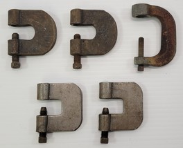 *X) Vintage Mixed Lot of 5 Machinists Mechanic C Clamp Shackle - $368.88 MXN
