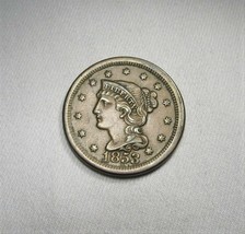 1853 Large Cent AU Coin AI094 - £91.65 GBP