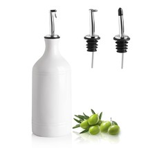 Ceramic Olive Oil Dispenser Bottle, Opaque Oil Cruet Protects Oil To Red... - $37.99