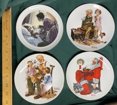 Norman Rockwell ~6 ½” Collectable Plates Circa 1982 Set of 4 - Great Collectable - £3.96 GBP