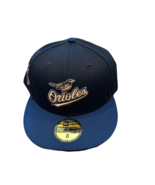 NWT New Baltimore Orioles New Era 59Fifty 25t Anniv. Logo The Blues Size 8 Hat - £21.75 GBP