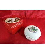 Nikko Christmastime Collection Porcelain Potpourri Box with Lid Vintage NIB - $341.81 MXN