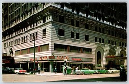 Postcard Chicago Illinois La Salle Hotel Street View Old Cars - £3.93 GBP