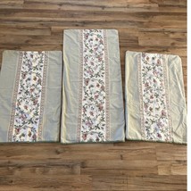 Vintage Louis Nichole Empire Rose Pillowcase Set of 3 Floral Cottage Shabby Chic - £18.43 GBP