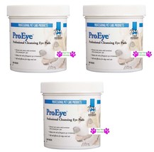 300Ct Proeye Eye Cleansing Pads Dog Cat Tear Stain Wipe Cleaning - £41.57 GBP