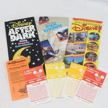Walt Disney World Magic Kingdom Guide Map Book Lot 1995 After Dark + TIm... - $432.64 MXN