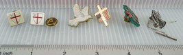 Religioso Gesù Colomba Croce Bavero Pin Fermacravatta Collezione (g10) - £35.01 GBP