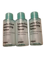 Unpa Lacto Cica Soothing Toner With Lacto Cica Complex, 3 Travel Sizes - $9.95