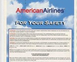 American Airlines Fokker F-100 Safety Card 11/97 - £14.01 GBP