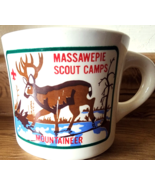 Boy Scouts Massawepie Scout Camp Mountaineer Ceramic Mug BSA Vintage SEE... - $9.47