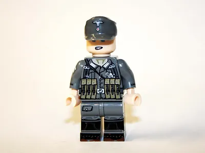 German Soldier With Cap WW2 Custom Minifigure - £4.67 GBP