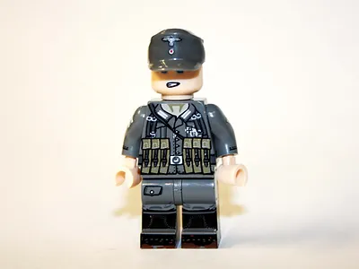 German Soldier With Cap WW2 Custom Minifigure - £4.48 GBP