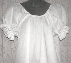 RENAISSANCE / CIVIL WAR ERA LONG WHITE CHEMISE UNDER GOWN SHORT SLEEVE D... - £57.55 GBP