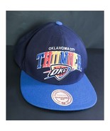 Mitchell &amp; Ness Oklahoma City Thunder Basketball Adjustable Fit Navy Blu... - £6.67 GBP