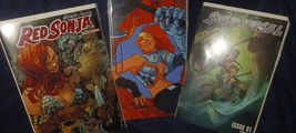 3) 2016 DYNAMITE ENTERTAINMENT 1, 2,3 RED SONJA-SONJAVERSAL VARIANTS, FR... - $19.99