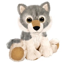 First &amp; Main Floppy Friends Wolf Dog Soft Plush Stuffed Toy Animal 7&quot; NWT - £11.98 GBP