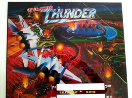 Operation Thunder Pinball Game TRANSLITE Art Sheet 1992 Original NOS - $116.28