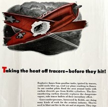 Kidde Anti Tracer Tank 1940s Advertisement Lithograph Military Plane #2 ... - $49.99