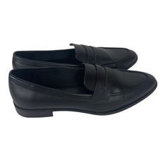 A New Day Womens Clover Penny Loafers Size 9.5 Black Faux Leather - $17.99
