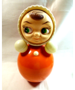 VTG 1970&#39;s USSR Russian doll toy celluloid Roly Poly Nivalyashka with chime - £51.31 GBP
