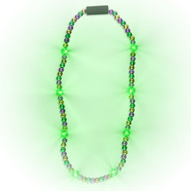 Mardi Gras Metallic Beaded Necklace, Long - $519.61 MXN