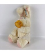 Binny Baby Bunny Rabbit 10&quot; Plush Stuffed Animal Toy Pacifier Vintage Ru... - £47.29 GBP