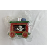 Holiday Express Christmas Ornament TOYS Train Cars Teddy Bear Red And Green - $5.80