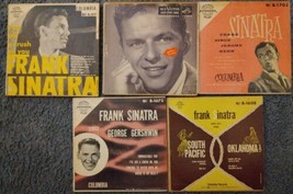 5 Frank Sinatra 45 Rp Ms Records w/ Picture Sleeves Vg Columbia &amp; Rca - £55.38 GBP