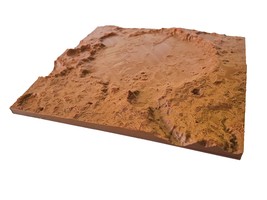 Mars 3D Topography Model of Gusev Crater - the NASA Spirit Rover Landing... - £10.94 GBP