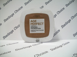 Loreal Age Perfect Creamy Powder Foundation #345 Hazelnut Unsealed - £5.73 GBP