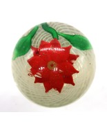 VTG Poinsettia Paperweight Latticinio Geometric Swirl Pattern Look Some ... - $29.99