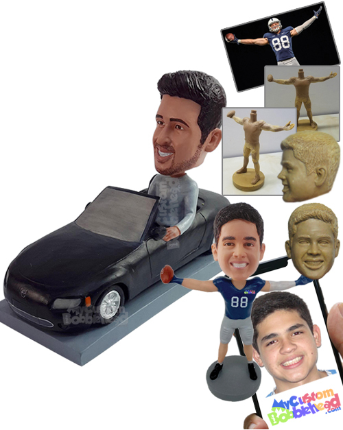 Primary image for Personalized Bobblehead Nice male driving his cool car wearing a nice long sleev