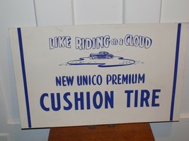 Vintage Unico Tire Cardboard Advertisement - $915.15 MXN