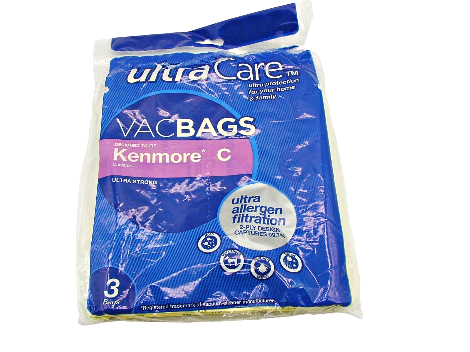 Set 2 Vacuum Bags UltraCare Ultra Allergen Filtration for Kenmore C 2 Ply NIOP - $7.82