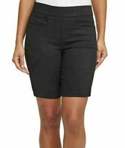 DKNY Jeans Ladies&#39; Pull On Comfort Stretch Denim Bermuda Shorts, Black, S - £15.97 GBP