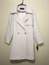 Marc New York Women Trench Coat Light Latte SOFT AND SLICK SZ L NEW - $71.55